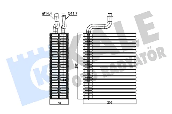 изпарител, климатична система KALE OTO RADYATOR   