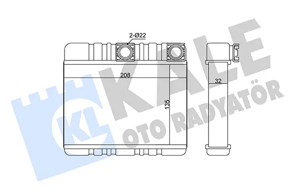топлообменник, отопление на вътрешното пространство KALE OTO RADYATOR   