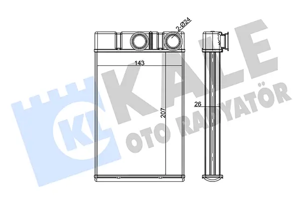 топлообменник, отопление на вътрешното пространство KALE OTO RADYATOR   