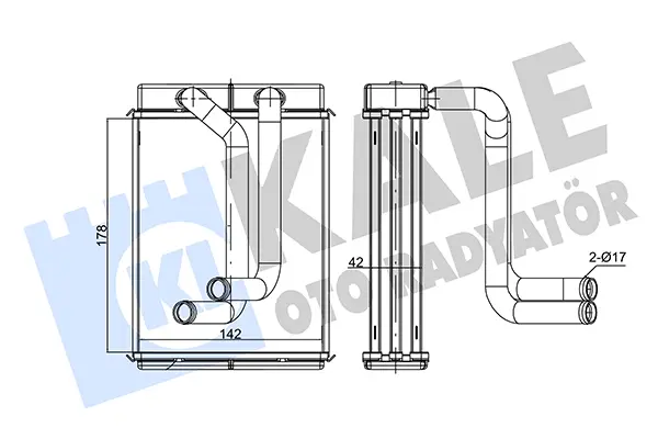 топлообменник, отопление на вътрешното пространство KALE OTO RADYATOR   