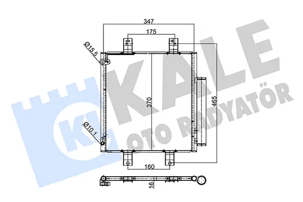 кондензатор, климатизация KALE OTO RADYATOR   