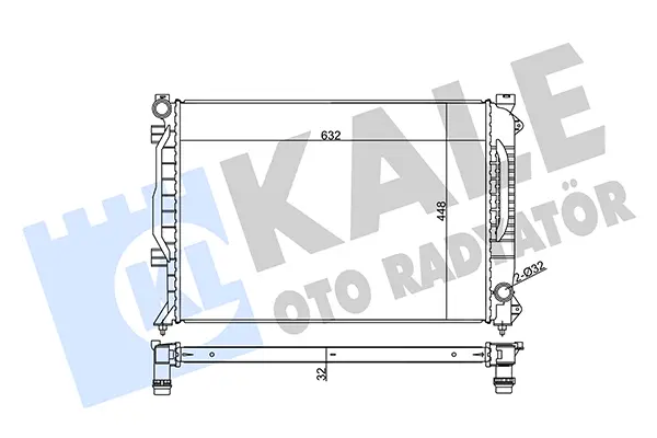 радиатор, охлаждане на двигателя KALE OTO RADYATOR   