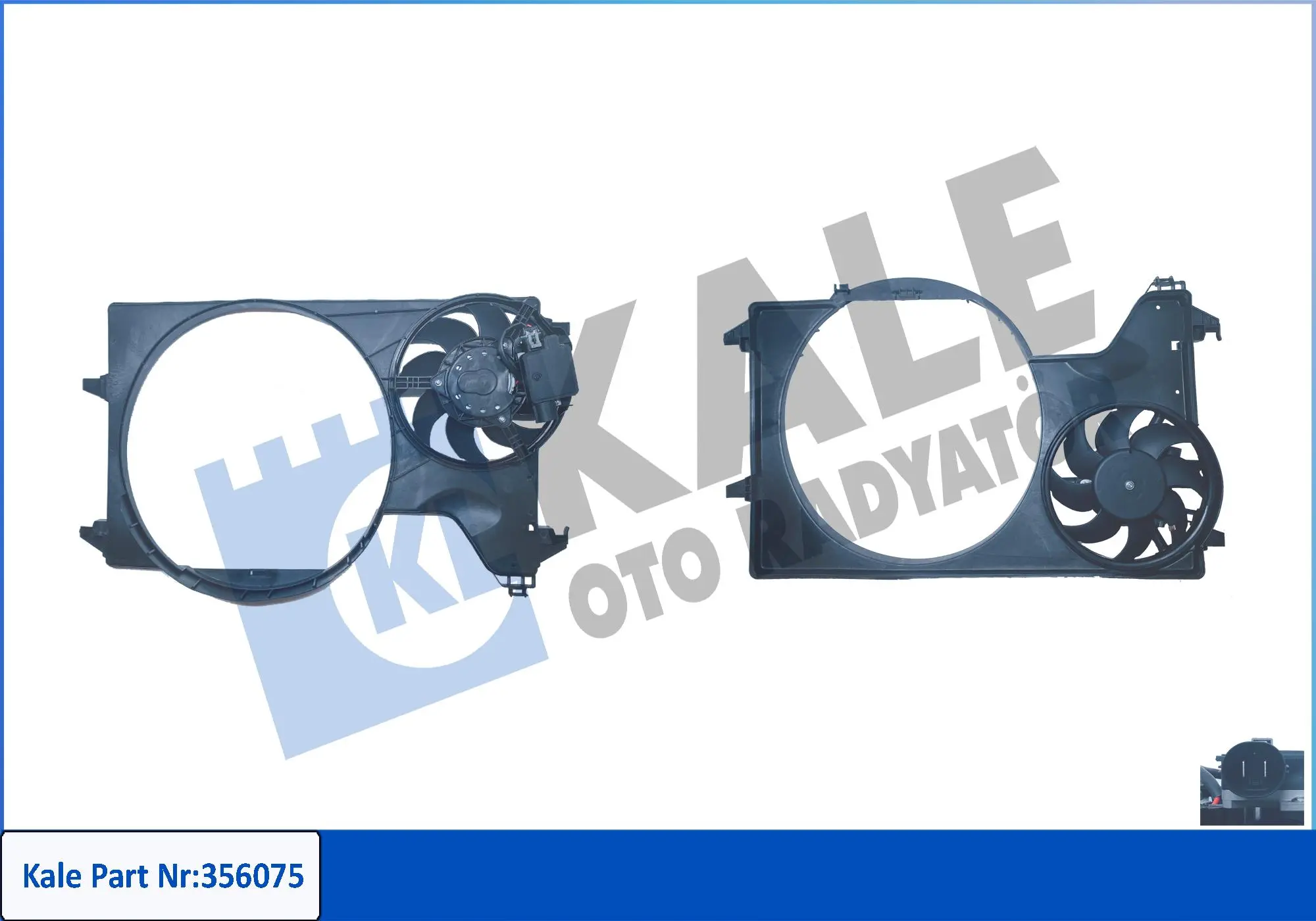 вентилатор, охлаждане на двигателя KALE OTO RADYATOR   