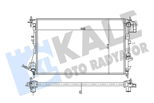 радиатор, охлаждане на двигателя KALE OTO RADYATOR   