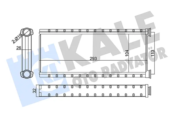 топлообменник, отопление на вътрешното пространство KALE OTO RADYATOR   