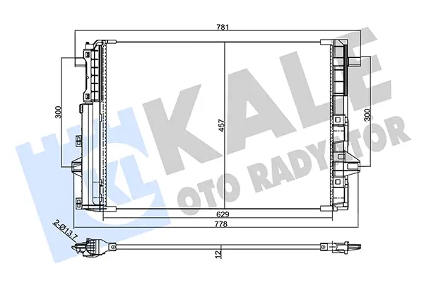 кондензатор, климатизация KALE OTO RADYATOR   