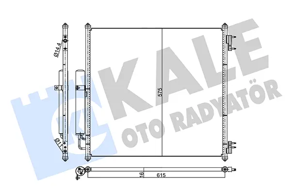 кондензатор, климатизация KALE OTO RADYATOR   