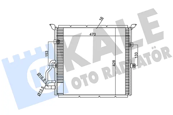 Радиатор климатик за BMW Z3 (E36) 1.9 385100 KALE OTO RADYATOR   