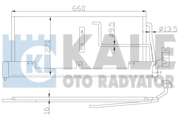 кондензатор, климатизация KALE OTO RADYATOR   