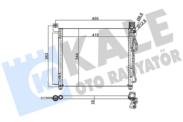кондензатор, климатизация KALE OTO RADYATOR   