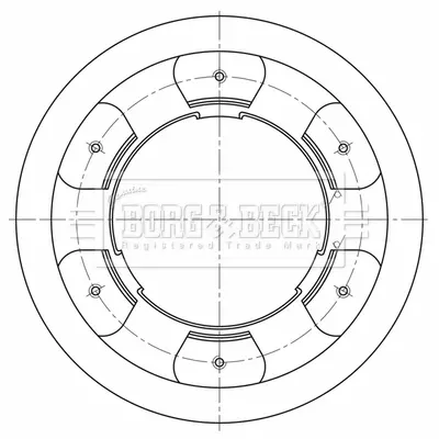 спирачен диск BORG & BECK         