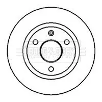 спирачен диск BORG & BECK         