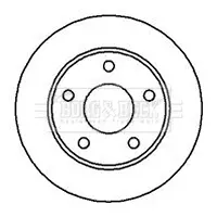 спирачен диск BORG & BECK         