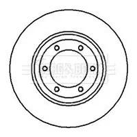 спирачен диск BORG & BECK         