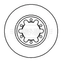 спирачен диск BORG & BECK         