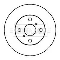 спирачен диск BORG & BECK         