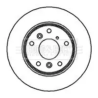 спирачен диск BORG & BECK         