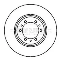 спирачен диск BORG & BECK         