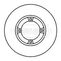 спирачен диск BORG & BECK         