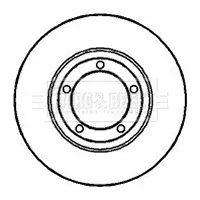 спирачен диск BORG & BECK         