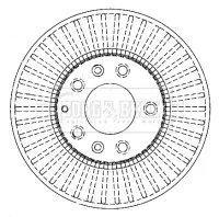 спирачен диск BORG & BECK         