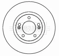 спирачен диск BORG & BECK         