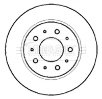 спирачен диск BORG & BECK         