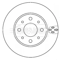 спирачен диск BORG & BECK         