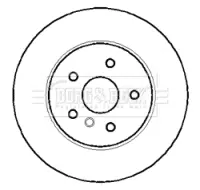 спирачен диск BORG & BECK         