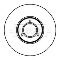 спирачен диск BORG & BECK         