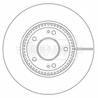 спирачен диск BORG & BECK         