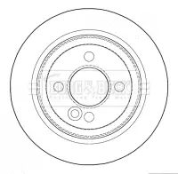 спирачен диск BORG & BECK         