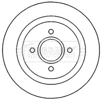 спирачен диск BORG & BECK         