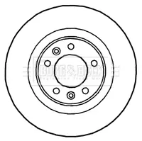 спирачен диск BORG & BECK         
