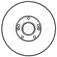 спирачен диск BORG & BECK         