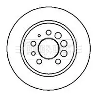 спирачен диск BORG & BECK         