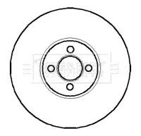 спирачен диск BORG & BECK         