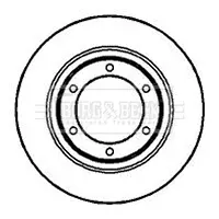 спирачен диск BORG & BECK         