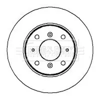 спирачен диск BORG & BECK         