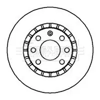 спирачен диск BORG & BECK         