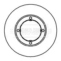 спирачен диск BORG & BECK         