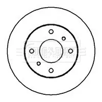 спирачен диск BORG & BECK         