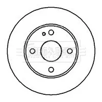спирачен диск BORG & BECK         