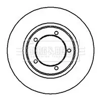 спирачен диск BORG & BECK         