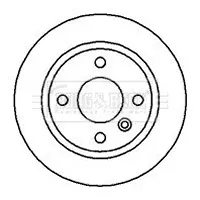 спирачен диск BORG & BECK         