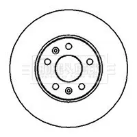 спирачен диск BORG & BECK         
