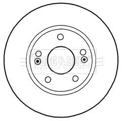 спирачен диск BORG & BECK         