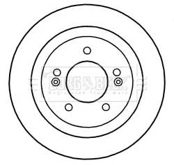 спирачен диск BORG & BECK         