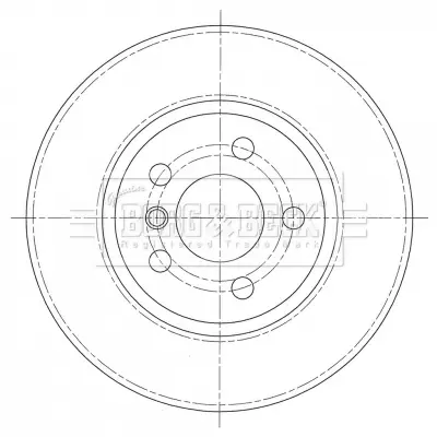 спирачен диск BORG & BECK         