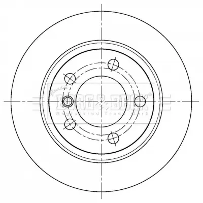спирачен диск BORG & BECK         